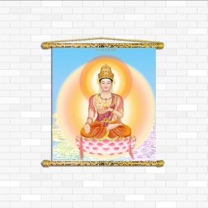 tranh canvas nẹp sáo gỗ quan thế âm bồ tát Q2092