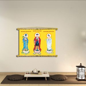 tranh liễn tây phương tam thánh T3029