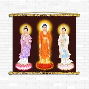 tranh liễn phật giáo, tây phương tam thánh 4004