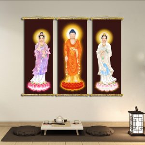 tranh liễn phật giáo, tây phương tam thánh 4004A