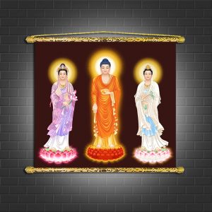 tranh liễn phật giáo, tây phương tam thánh 4004