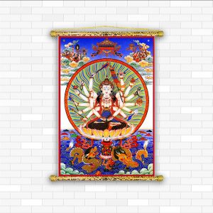 tranh canvas thiên thủ thiên nhãn quan thế âm bồ tát tn25