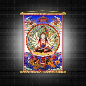 tranh canvas thiên thủ thiên nhãn quan thế âm bồ tát tn25