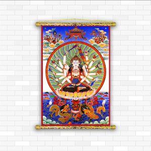 tranh canvas thiên thủ thiên nhãn quan thế âm bồ tát tn33